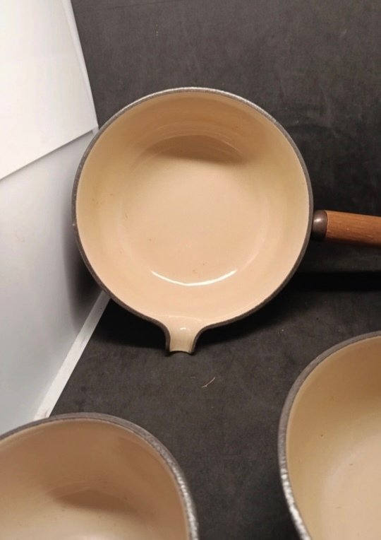 Le Creuset - Enzo Mari - 燉鍋 (3) -  Les Gravés Fleurs la Mama - 瑪瑙, 木, 铸铁 #3.2