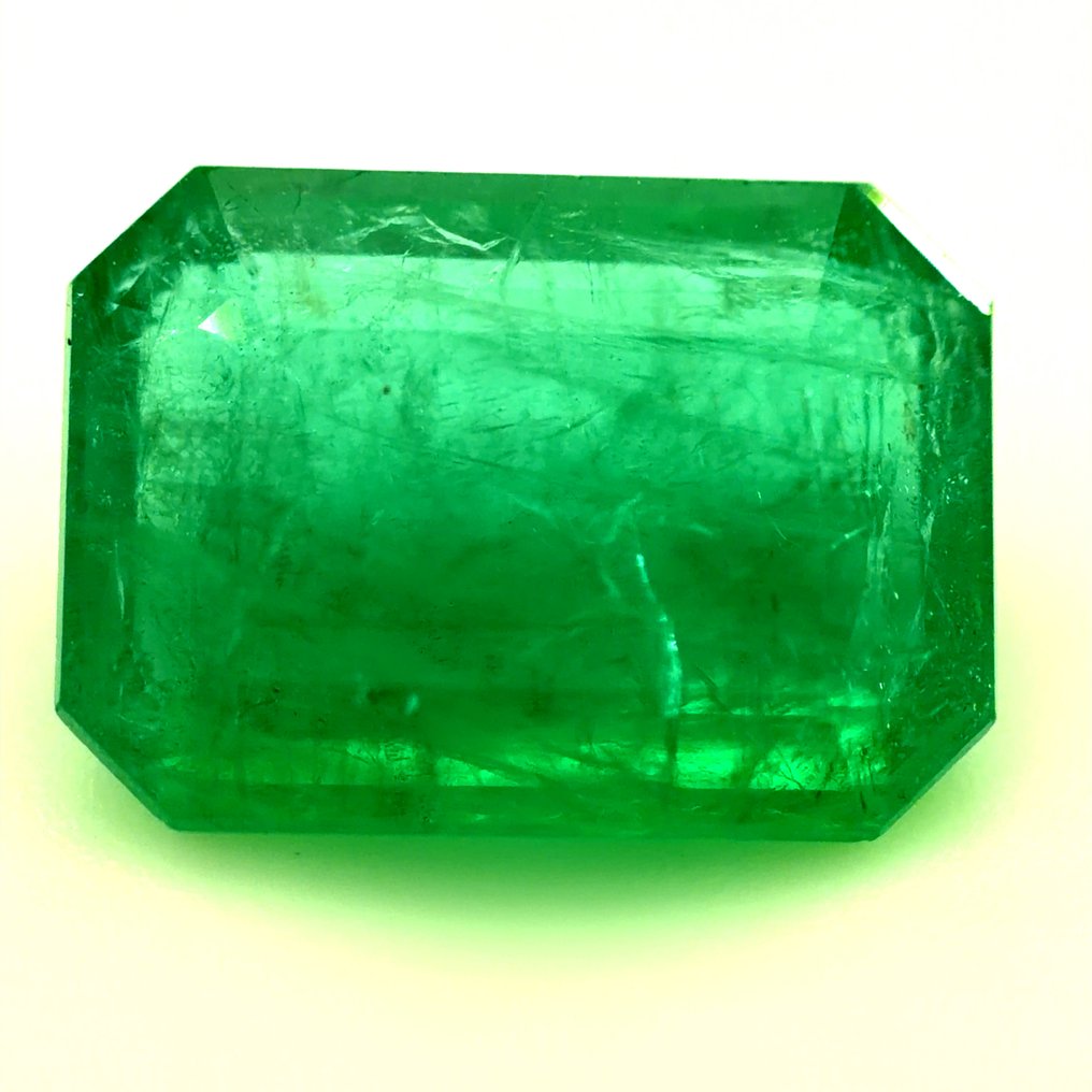 No reserve price - 1 pcs  Green Emerald  - 3.16 ct - International Gemological Institute (IGI) - Natural emerald #1.0