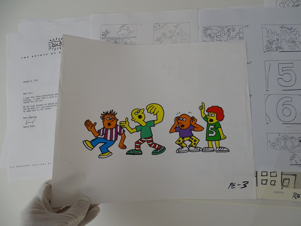 Keith Haring (1958-1990) - Characters with birds #2.1