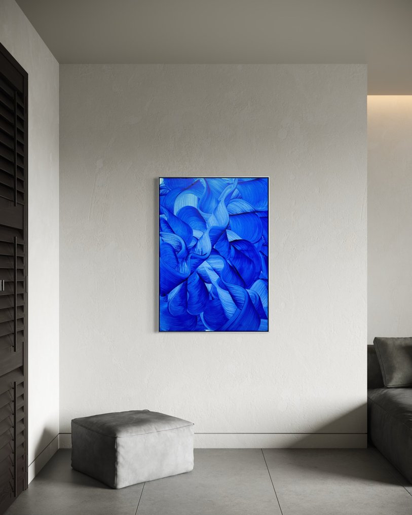 Anaïs LF - N°14 - Eclat Cobalt - Blue waves - Abstract art contemporary #4.3