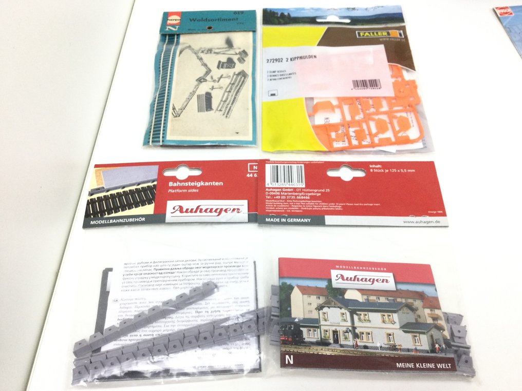 Faller, Noch, Busch, Heki, Auhagen N - Τοπίο τρένου μοντελισμού (93) - Απαιτούμενα υλικά για τον εξοπλισμό της ομάδας για το μοντέλο σιδηροδρόμου. #4.3