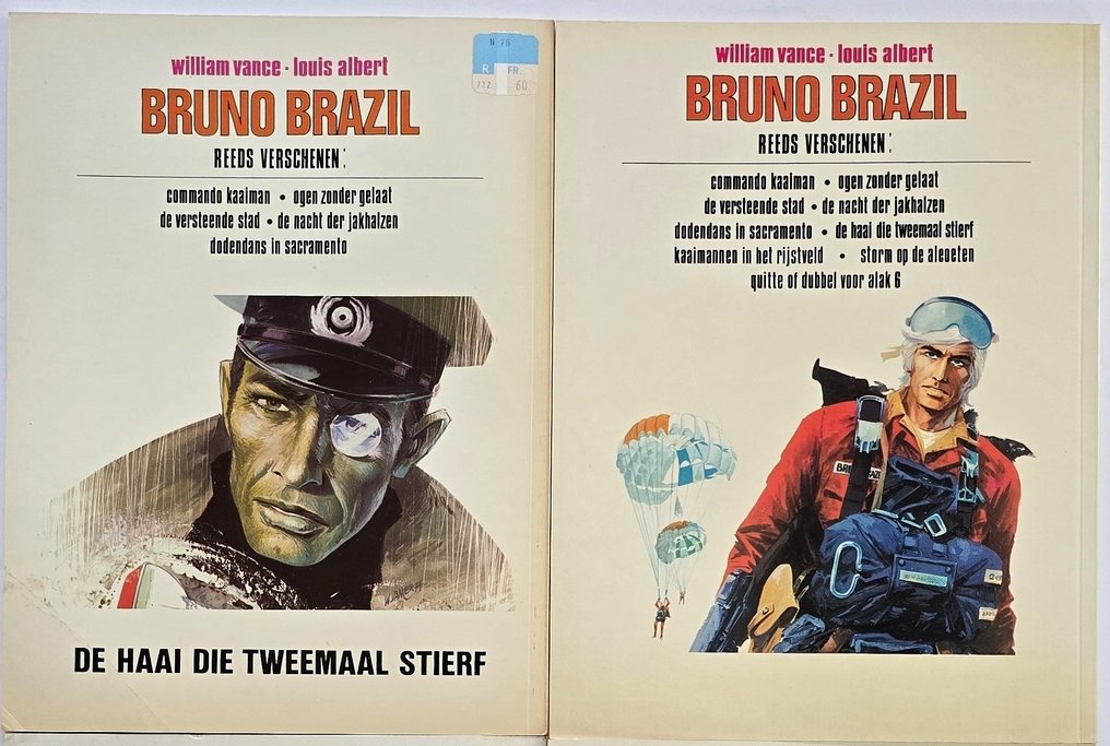 Collectie W. Vance - Bruno Brazil 1 t/m 10 (SC) + XIII 1 t/m 6 (SC) + XHG-C3 (HC) - 17 Album - Ensipainos / uusintapainos - 1971/2014 #4.3
