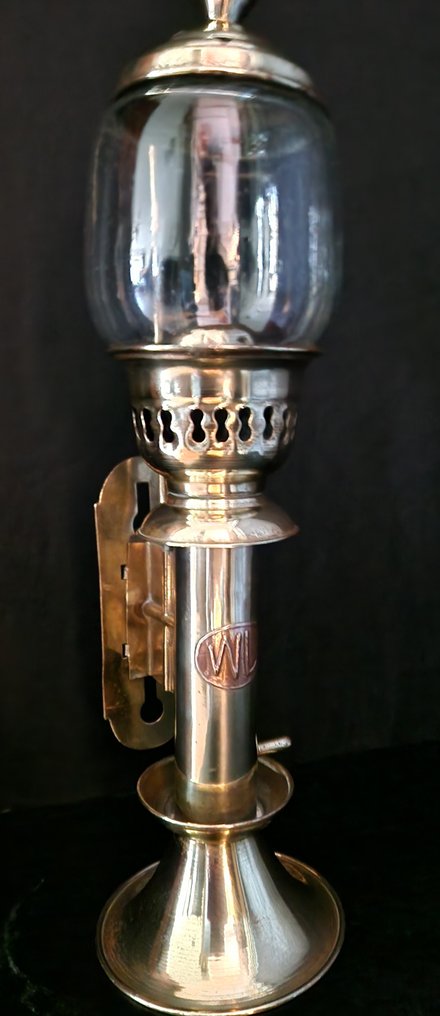 Chandelier - Laiton - Ancienne lampe de train #1.0