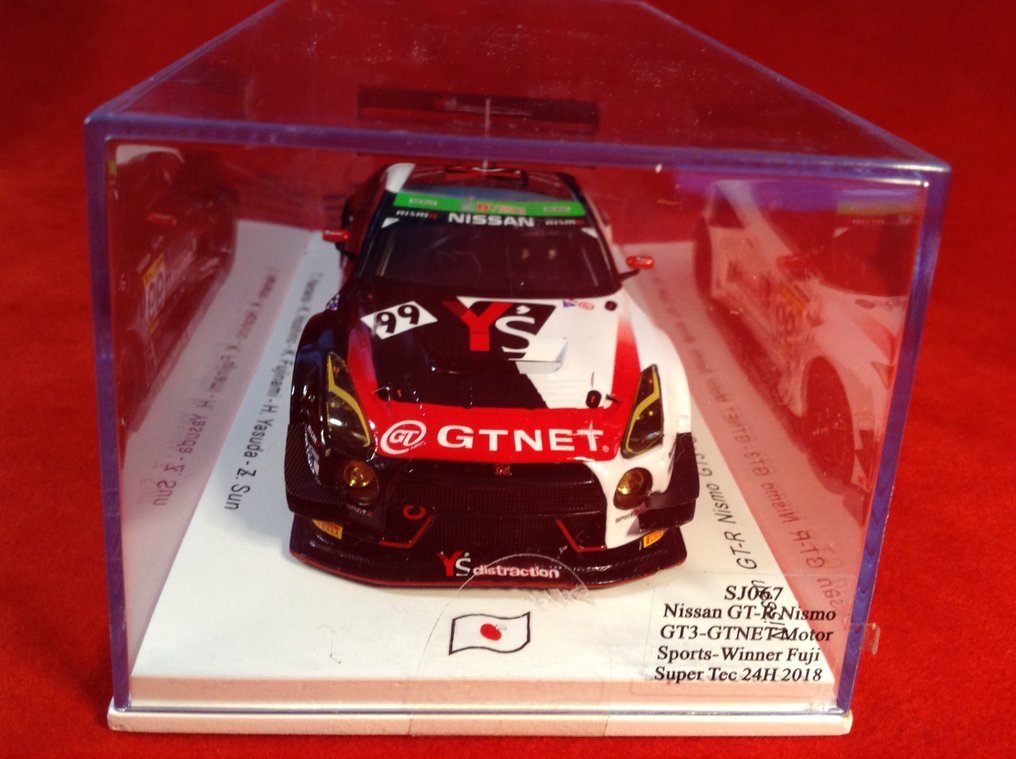 Spark 1:43 - Modellino di auto da corsa - ref. #SJ067 Nissan GT-R Nismo GT3 GTNET Motor Sport 1° 24h Fuji 2018 #99 - excellent quality - limited edition - hard to find today - numbered #286 of only 300 pcs #3.2