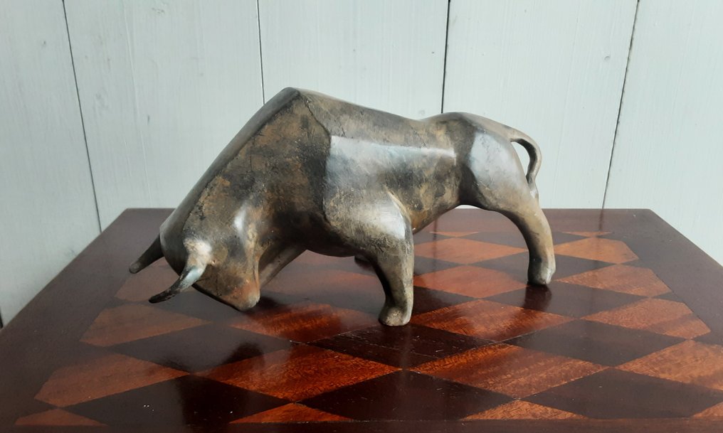 P. Chenet - Figure - Stier - 23 cm - Bronze #1.0