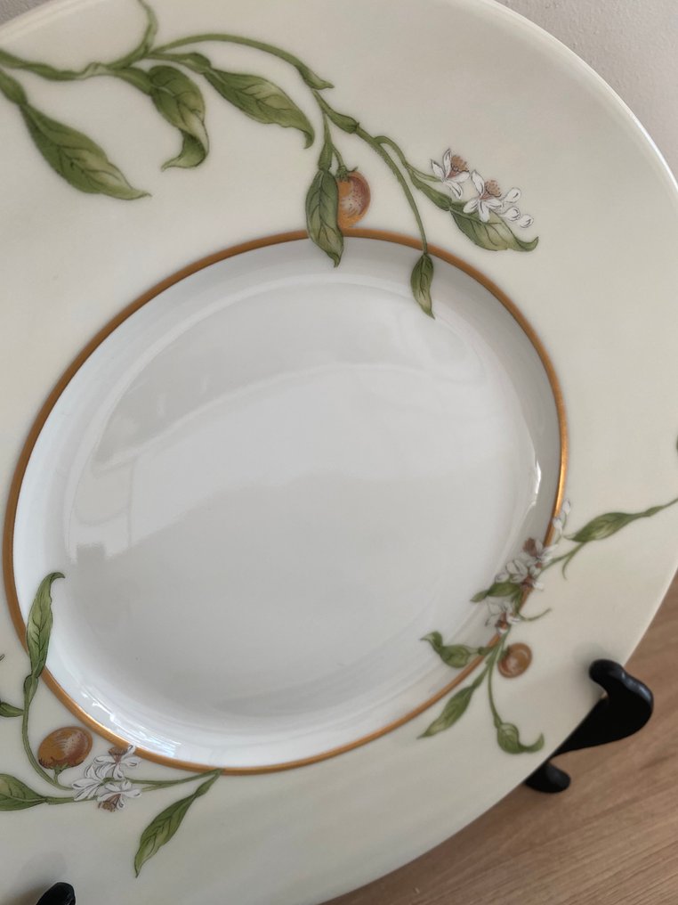 Limoges - Philippe Deshoulieres - Serving plate (6) - Orangeraie - Porcelain - Limoges flat plates #2.1