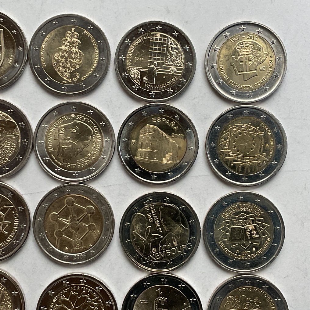 Europa. 2 Euro Various Years (25 munten) (Ingen mindstepris) #2.1