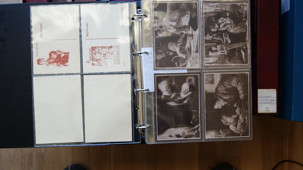 荷兰 - 关于儿童 - 非常漂亮 - 几乎完整的收藏,包含14本相册 - 见描述。 - 明信片相册 - 1926-2003 #1.0