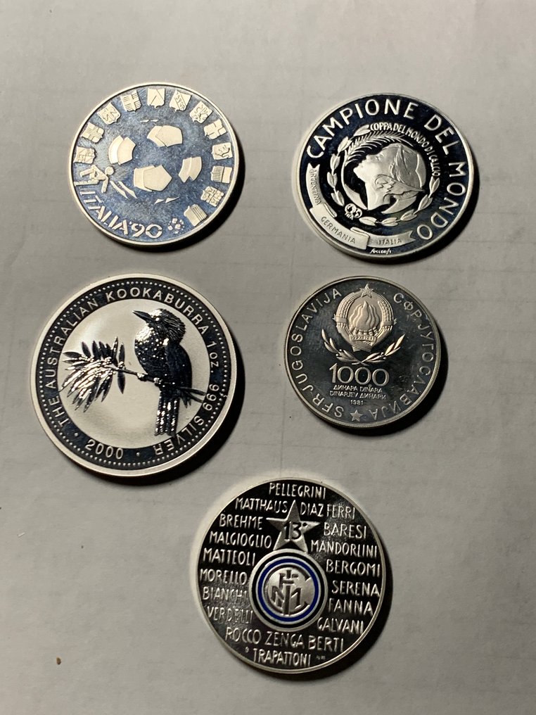 Italien. varie fior di conio in argento #1.0