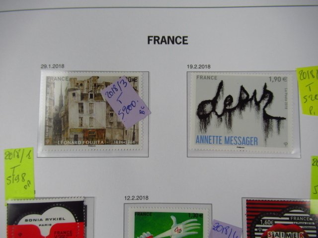 Frankreich 2018 - Wunderschöne Sammlung in einem Davo-Album. #2.1