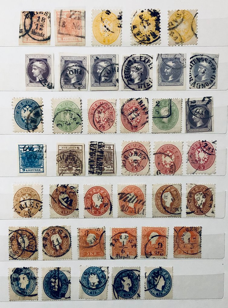 Αυστρία 1850/1867 - Αυστρία 1850/1867, στοκ πάνω από 40 γραμματόσημα χρησιμοποιημένα, υψηλός κατάλογος. #1.0