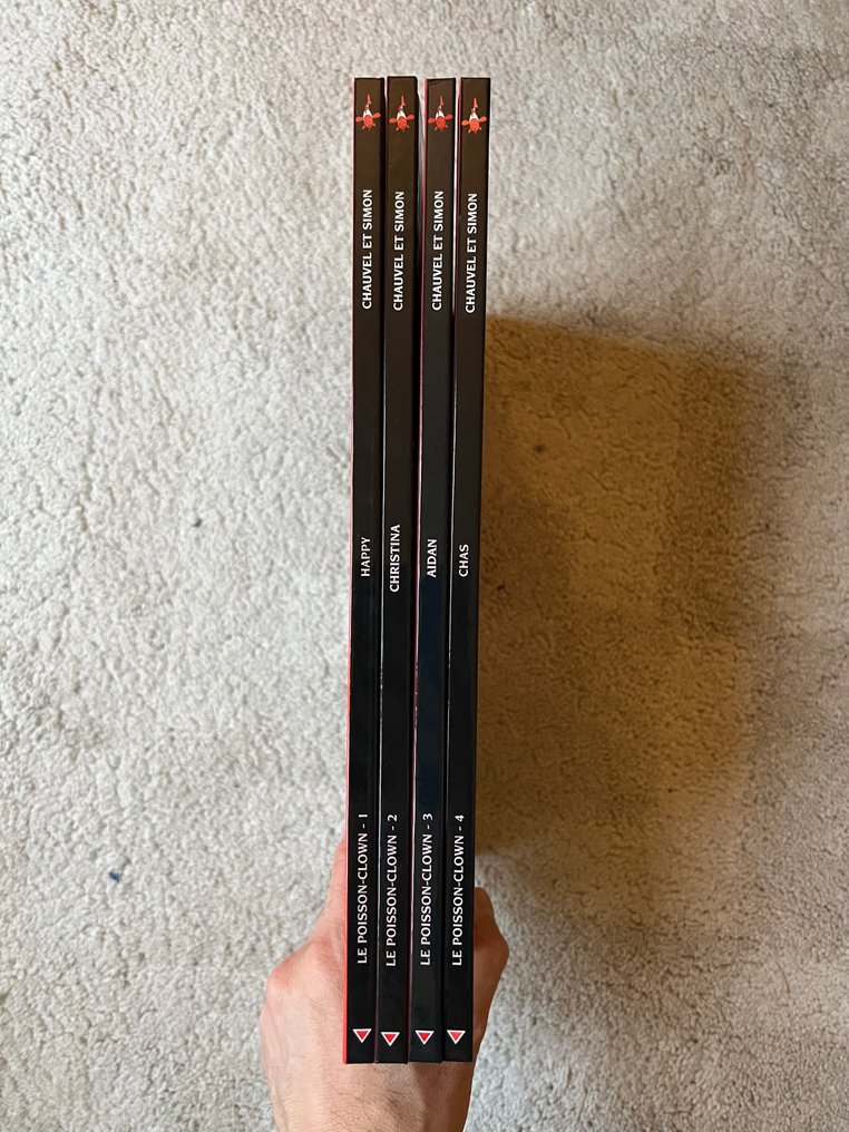 Le Poisson-clown T1 à T4 + ex-libris + dédicace - Série complète - 4x C - 4 Album - Første udgave - 1997/2001 #1.0