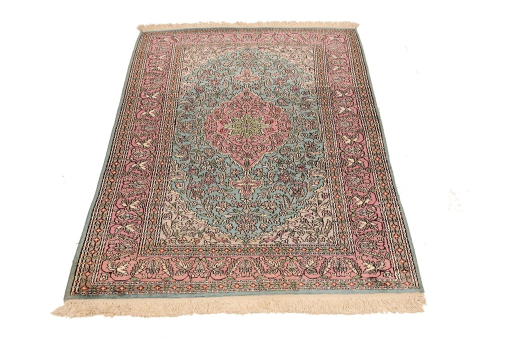 Kashmir silke tæppe - Tæppe - 155 cm - 95 cm #1.0