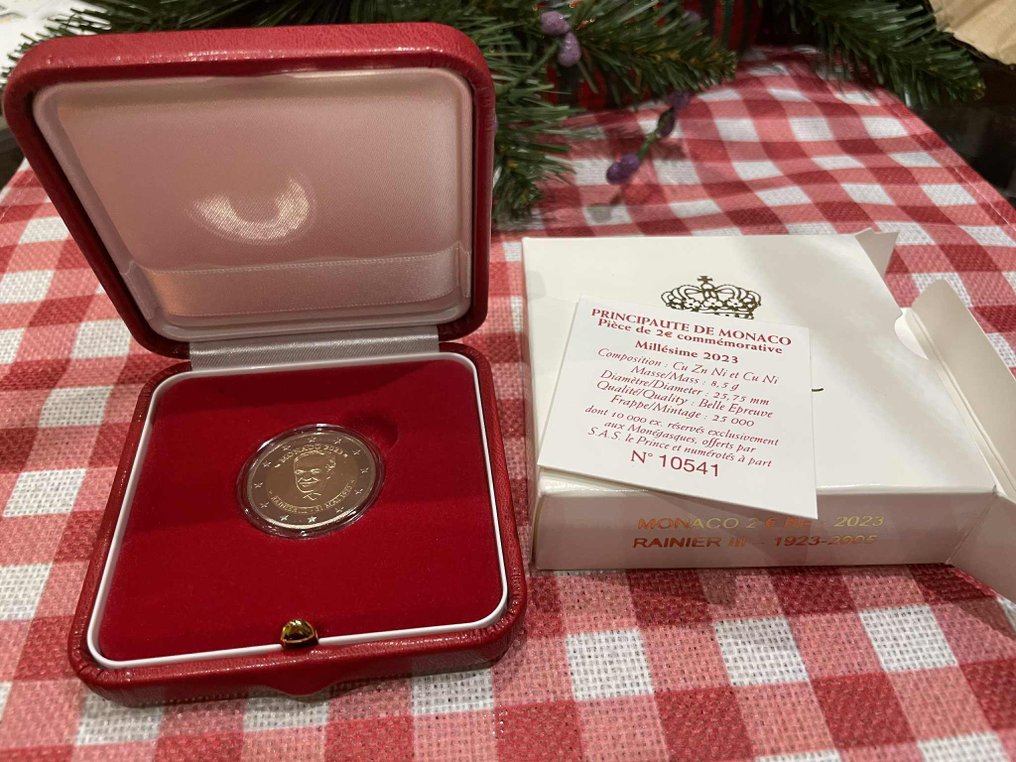 摩纳哥. 2 Euro 2023 "Rainier III" Proof #1.0