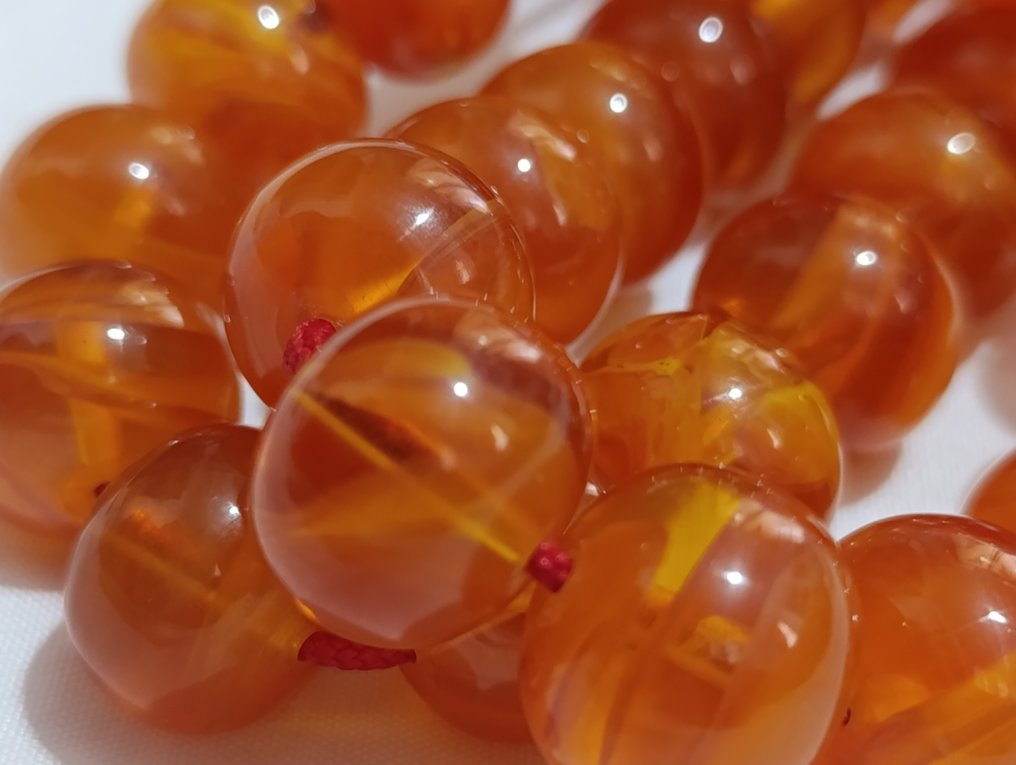  Rosenkranz - Bernstein - 1970-1980 - Seltene Gebetskette Rosenkranz  #4.3