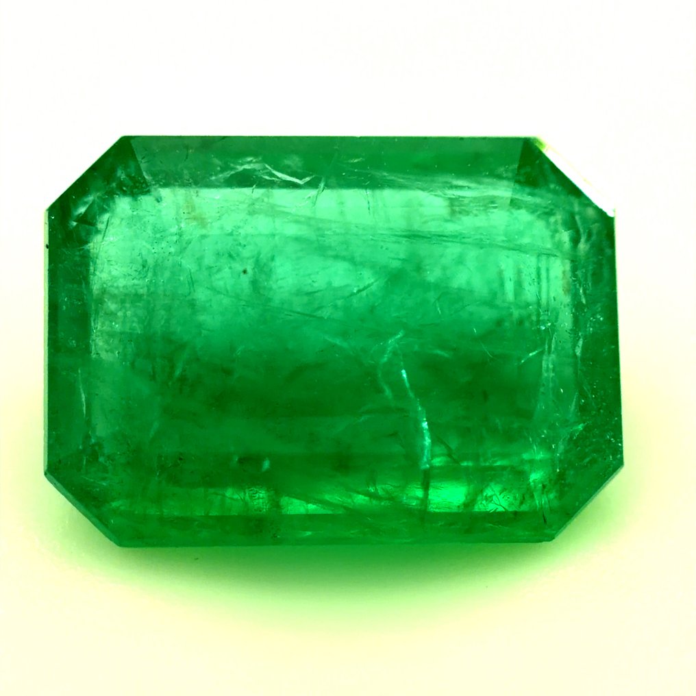 No reserve price - 1 pcs  Green Emerald  - 3.16 ct - International Gemological Institute (IGI) - Natural emerald #1.0