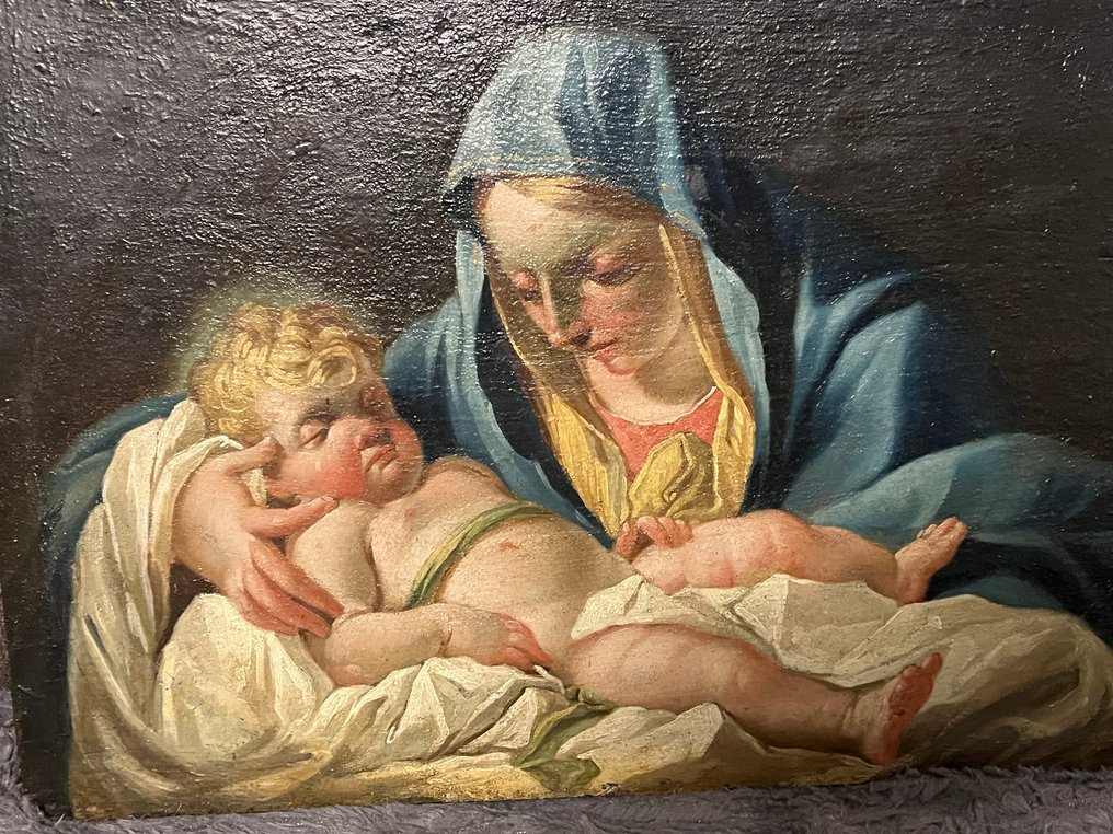 Venezianische Schule (XVII-XVIII) - Madonna mit Kind #1.0