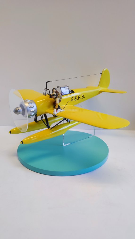 雕像 - Tintin - Statuette Moulinsart 40025 - Hydravion Arado jaune - (2008) - 树脂, 木 #1.0