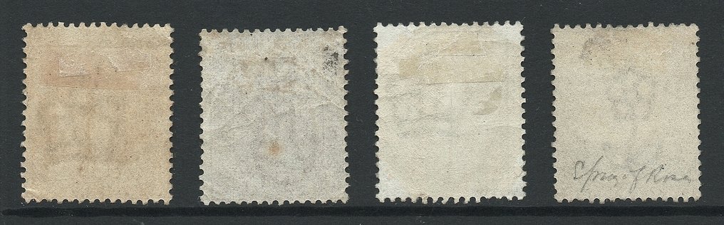 大不列顛  - 4枚表面印刷邮票组，品相极佳的未使用/带铰痕 #1.0
