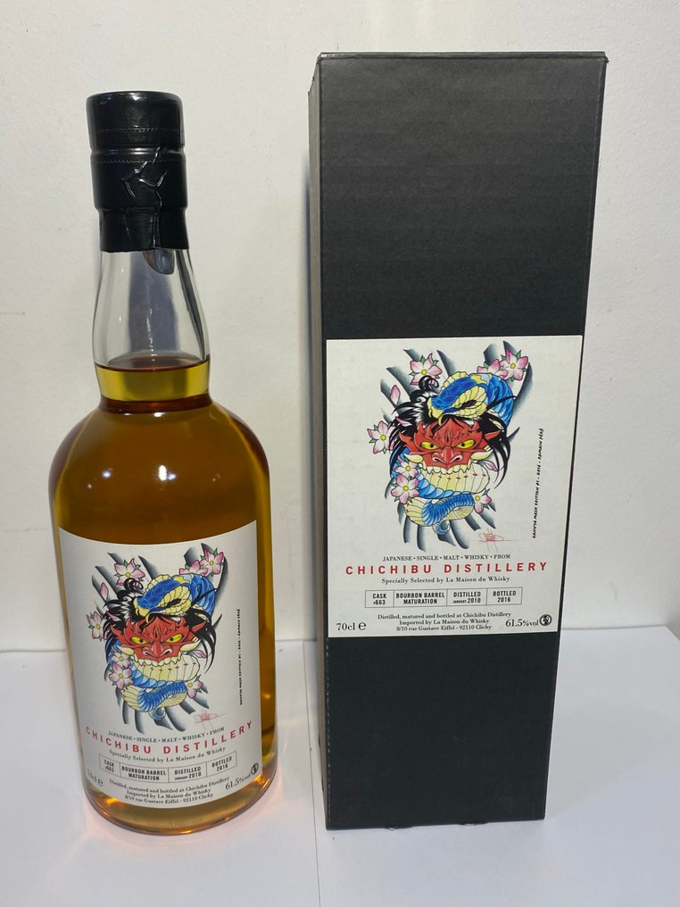 Chichibu 2010 Bourbon Barrel no. 663 for LMDW - Hannya Mask Edition  - b. 2016  - 70 cl #1.0
