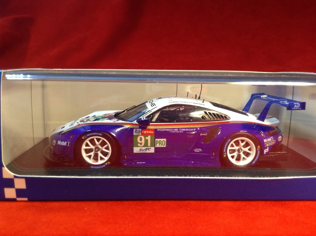 Spark 1:43 - Modellino di auto da corsa - ref. #S7032 Porsche 911 (991) RSR GTE Porsche GT Team 16° LM2018 #91 Lietz/Bruni/Makowiecki - excellent quality - limited edition - hard to find today #3.2