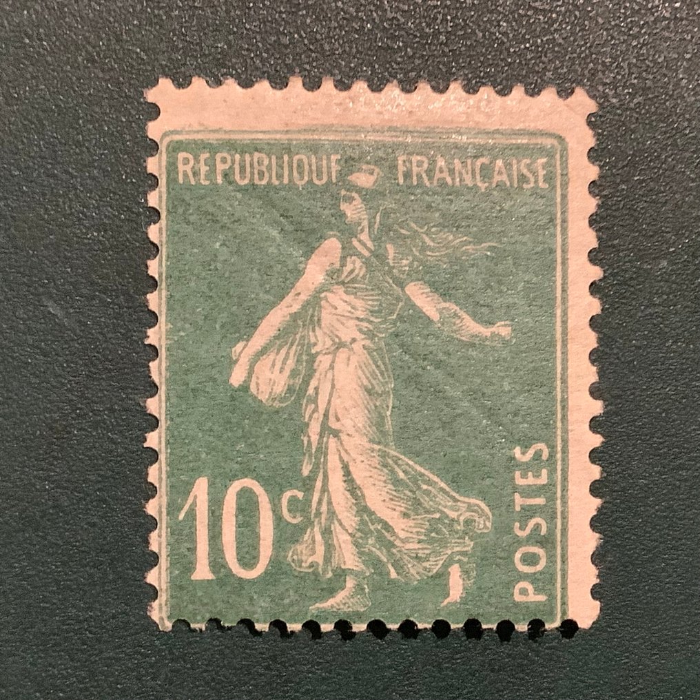 France 1921 - 10 cent Semeuse with overprint - MNH - Yvert 159 j #1.0