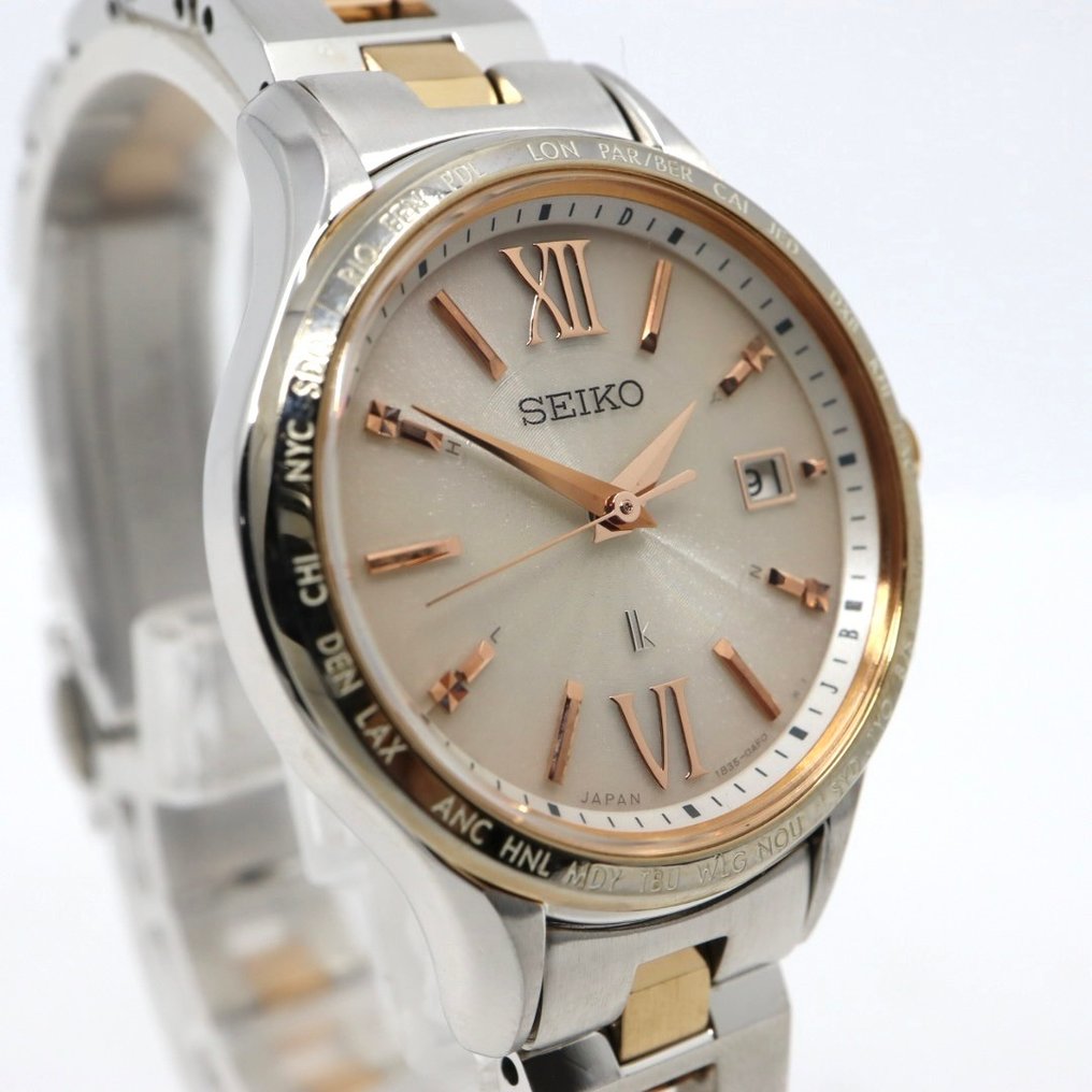 Seiko - Lukia Solar Radio Wave World Time - Zonder minimumprijs - 1B35-0AF0 - Dames - 2010-2020  #4.3