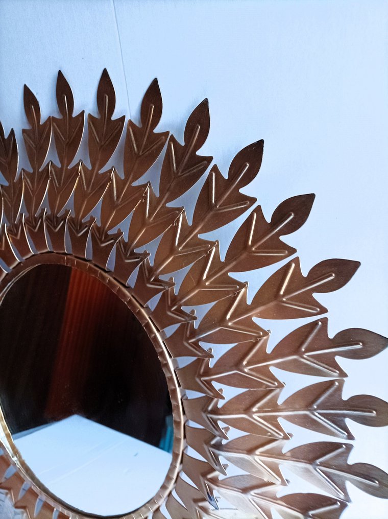 墙面镜子- 太阳镜 - 镀金黄铜 - Ø 70 厘米 #4.3