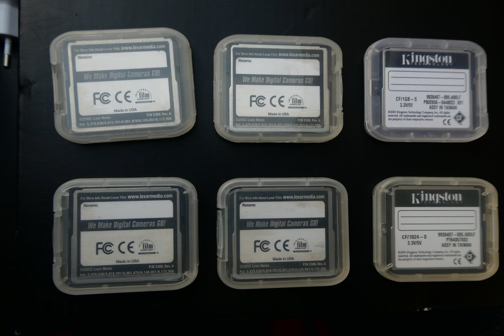 Lexar 4x Compact Flash(CF) kaartje van 1GB en 2x Kingston Compact Flash(CF) kaartje van 1 GB Speicherkarte #2.1