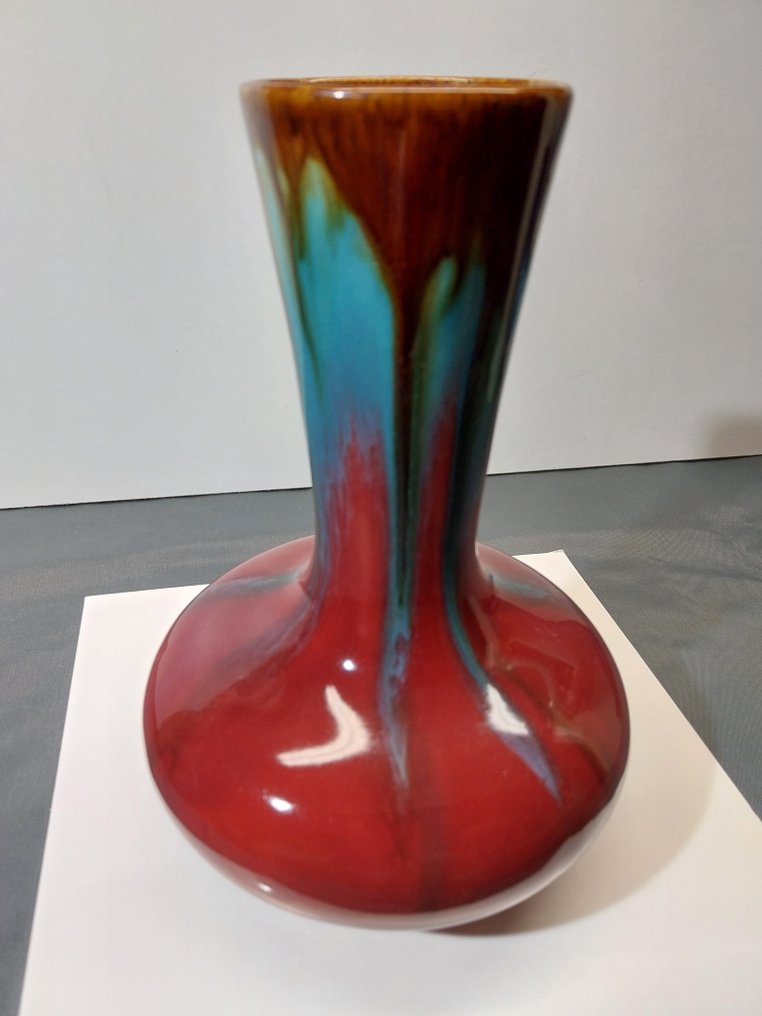 faïenceries de Thulin - Vase -  model number 2233  - Earthenware - Art Deco vase #4.3