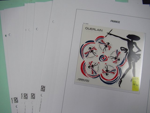 Ranska 2020 - Postimerkkikokoelma ja lohkot Davo-sivuilla. #1.0