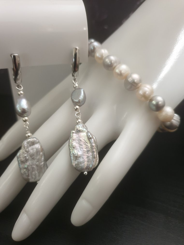 Hopea, Silver Pearls - 2-osainen korusetti #1.0