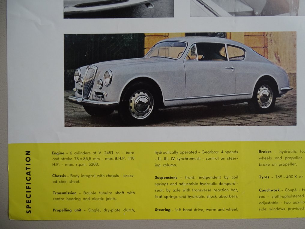 Brochure - Lancia - Aurelia G.T. 2500 - 1958 #4.3
