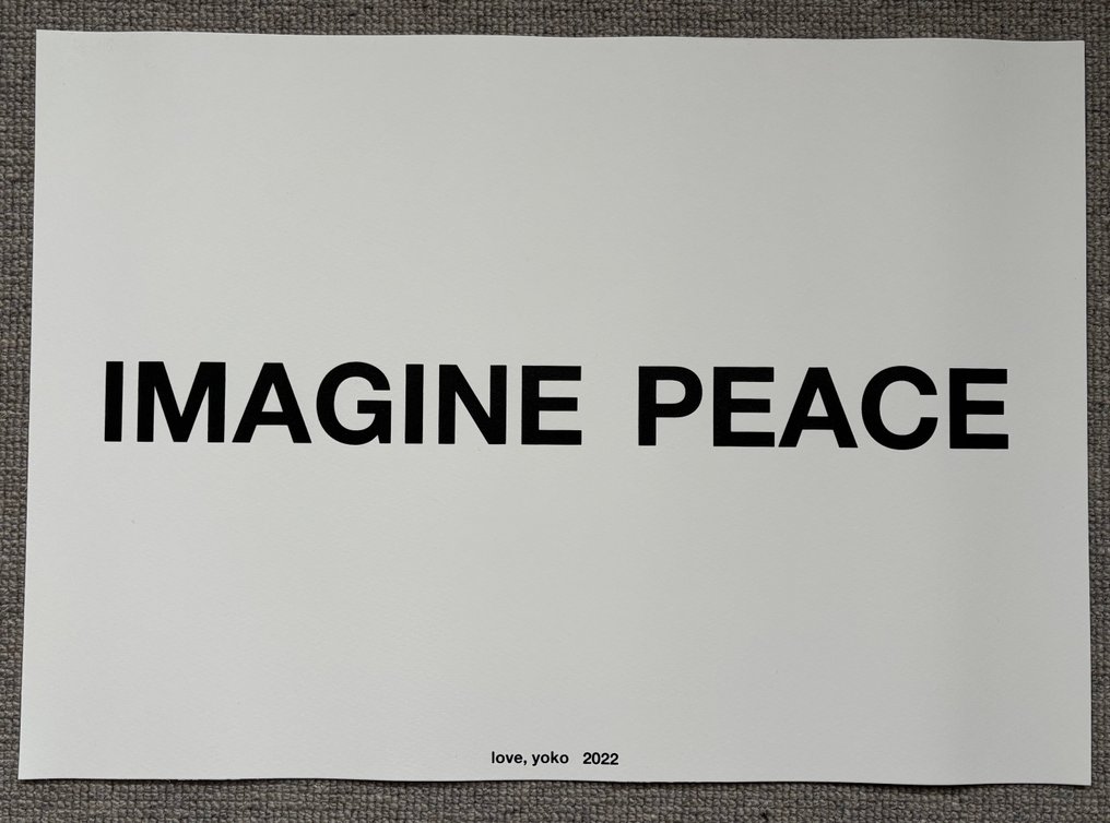 Yoko Ono (1933) - IMAGINE PEACE #1.0