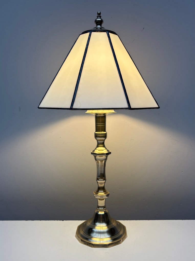 Tiffany (Style) - Table lamp - Glass, Brass #2.1