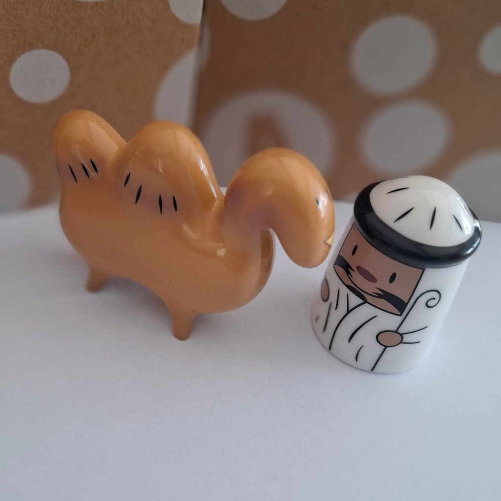 Alessi - Massimo Giacon & LPWK - 小雕像 - Amir & Camelus - 瓷器 #1.0