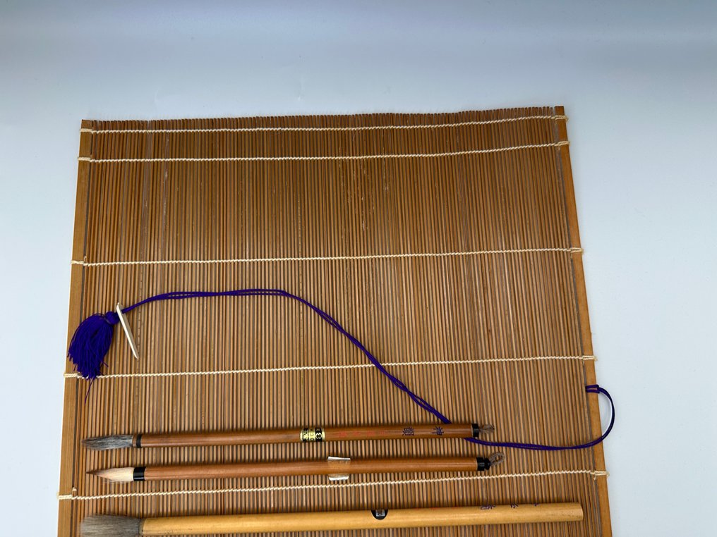 Japanese Calligraphy Set - Inkstone, Brush, Ink, Calligraphy Stamp Set 日本の書道 - Στυλό καλλιγραφίας #4.3