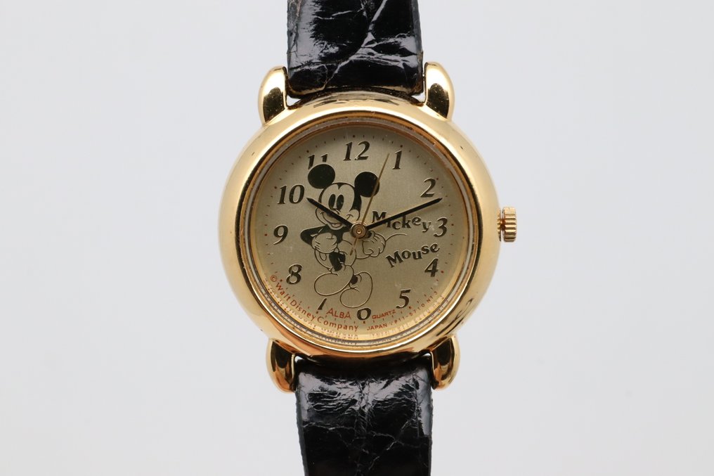 Disney - Alba - Nincs minimálár - V811-0550 | Mickey Mouse Gold Dial - Női - 1990-1999  #1.0