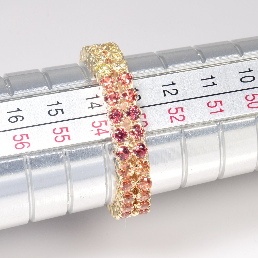 没有保留价 - 戒指 - 14K包金 黄金 -  1.64ct. tw. 蓝宝石 #4.3