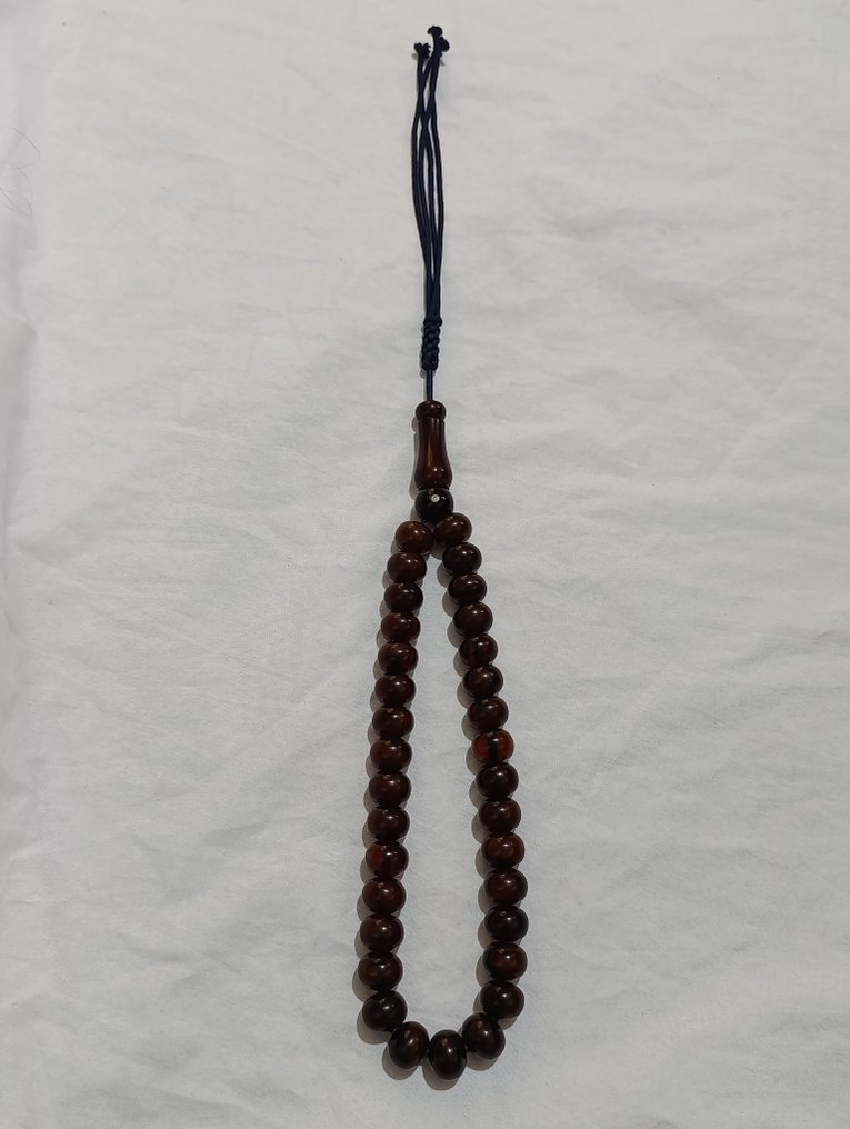 Rosenkrans - Rav - 1970-1980 - Sjældne bønneperler Rosenkrans #1.0