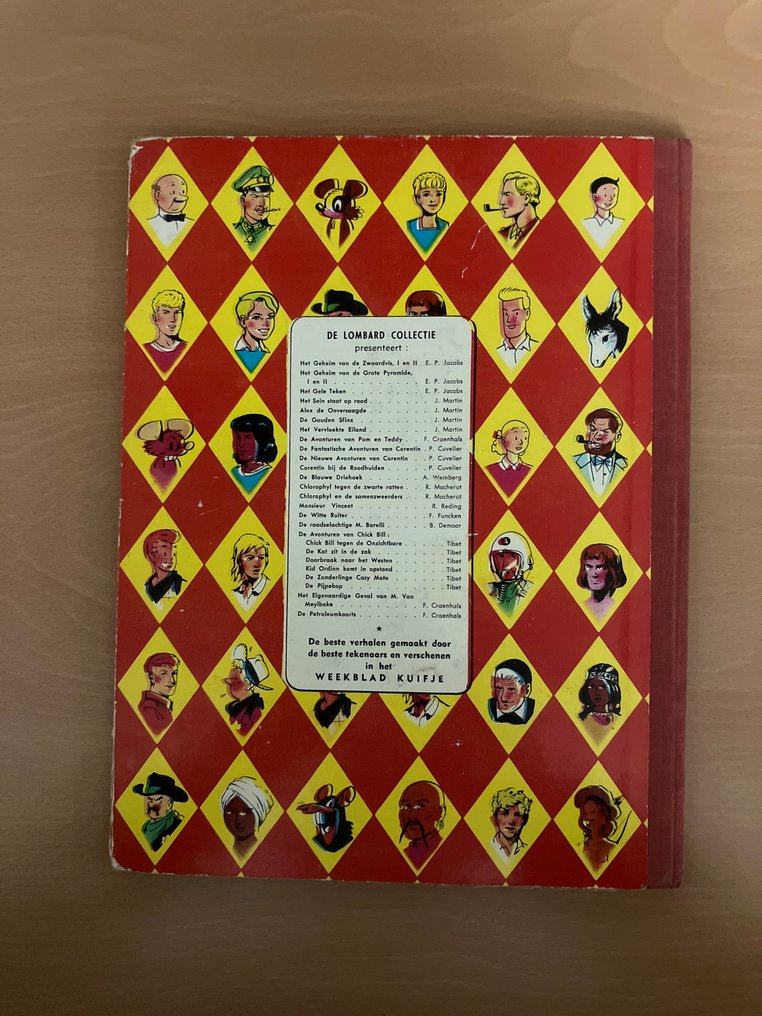 Alex 3 - Het vervloekte eiland - met kuifjespunt - 1 Album - Eerste druk - 1957 #1.0