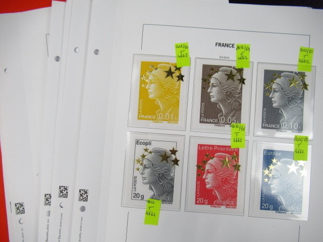 Frankreich 2012 - Briefmarkensammlung auf Davo-Seiten. #1.0