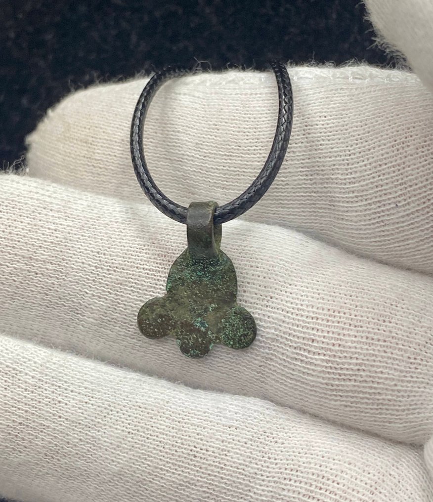 Late Roman/Early Byzantine Bronze Pendant, Amulet  (No reserve price) #3.2