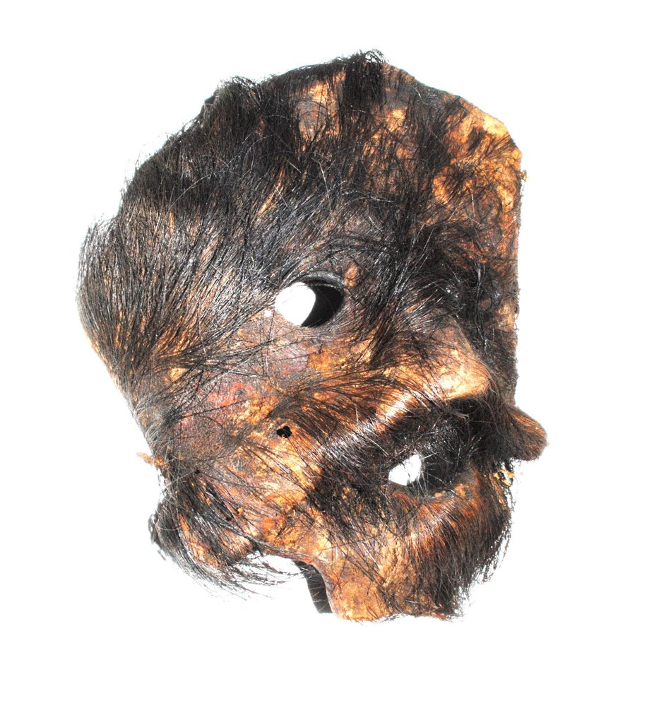 Ledermaske 巫师面具 Tamang 尼泊尔喜马拉雅 23厘米  (沒有保留價) #2.1