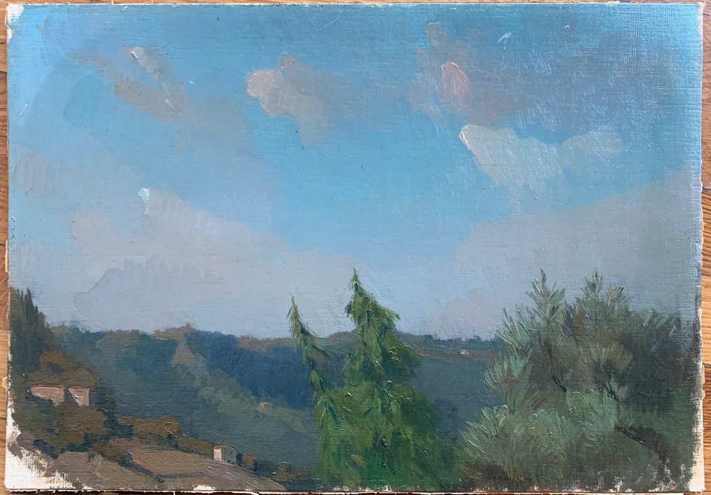 Umberto Prencipe (1879-1962) - Profilo di campagna orvietana #1.0