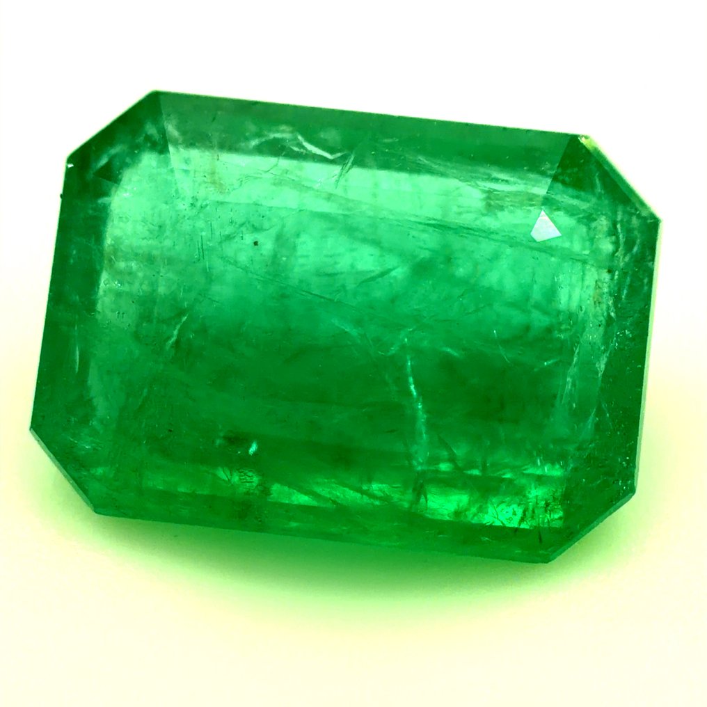 No reserve price - 1 pcs  Green Emerald  - 3.16 ct - International Gemological Institute (IGI) - Natural emerald #2.1