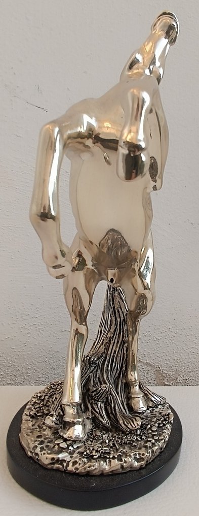 Marcello Giorgio - Γλυπτό, Cavallo Rampante - 25 cm - .925 silver - 2000 #3.2