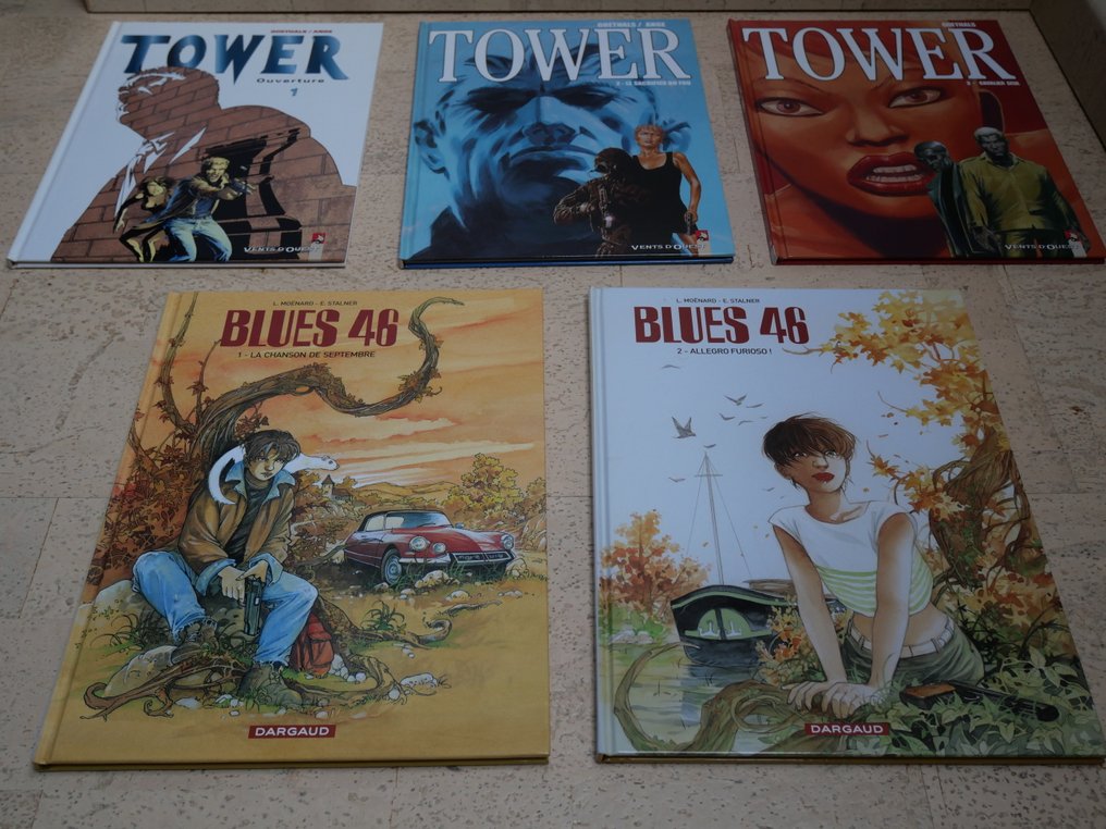 Tower T1 à T3 + Bues 46 T1 à T2 - Séries complète - 5x C - 5 Album - Πρώτη έκδοση - 1999/2005 #1.0