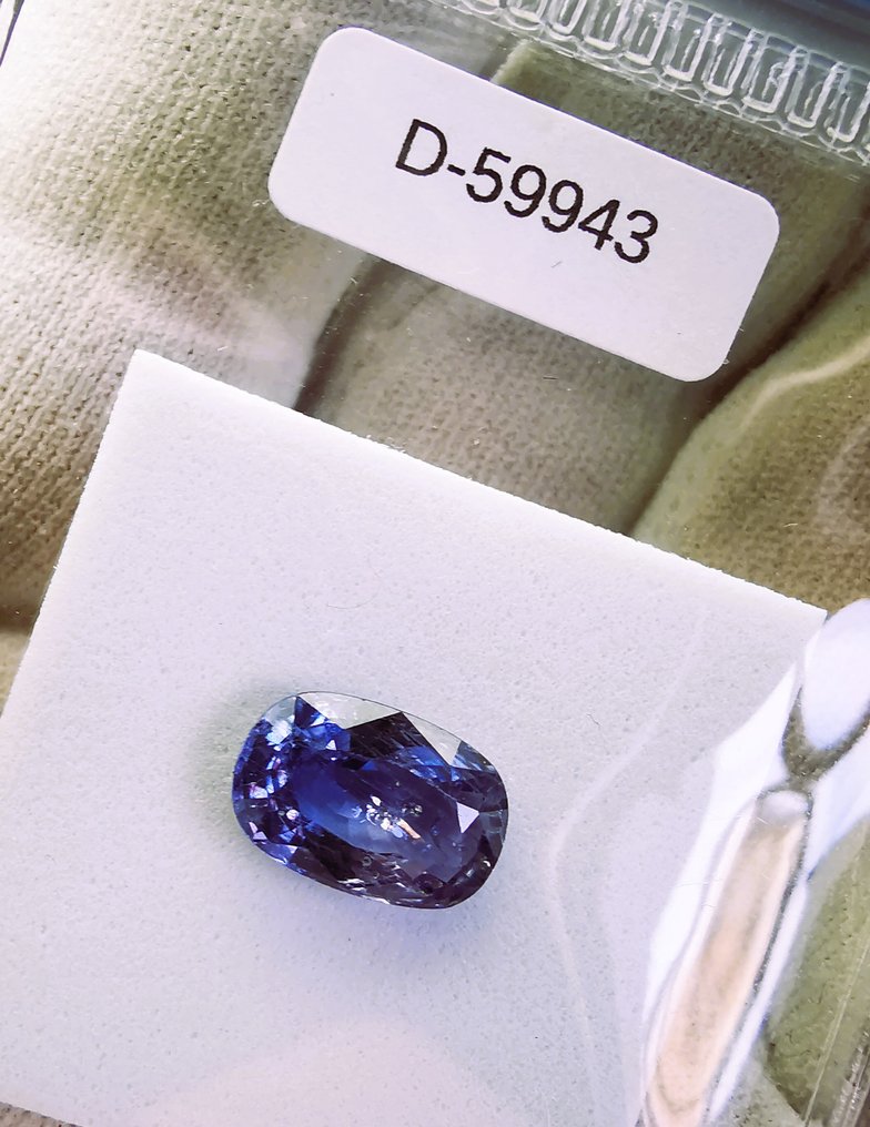 没有保留价 - 1 pcs 蓝色 蓝宝石 - 3.66 ct - 西班牙宝石学院(IGE) - 斯里兰卡 / 无热 #1.0