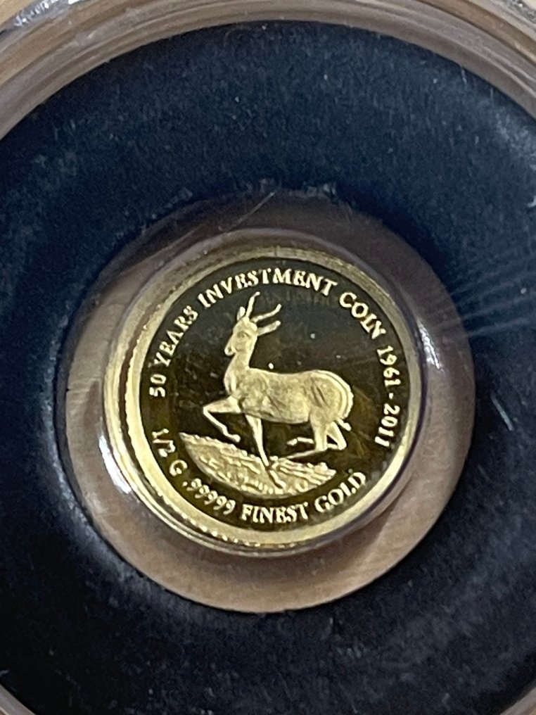 馬拉維. 20 Kwacha 2011 Goldmünze Limitierte Exklusivausgabe ,,Springbock'' 1/2 Gram .99999 (沒有保留價) #1.0